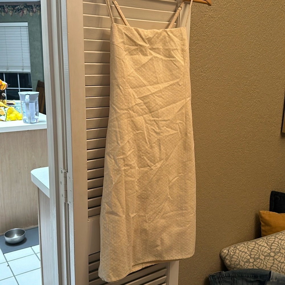 Altar’s State yellow mini dress- size small